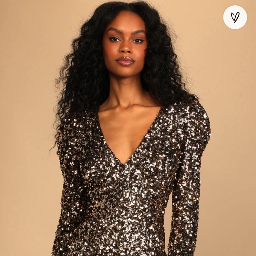 Gold Sequin Bodycon dress